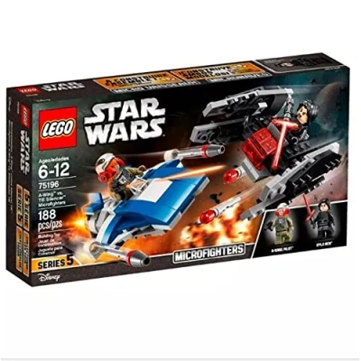 Image of LEGO Star Wars: The Last Jedi A Wing vs. TIE Silencer Microfighters 75196 Building Kit (188 Piece)