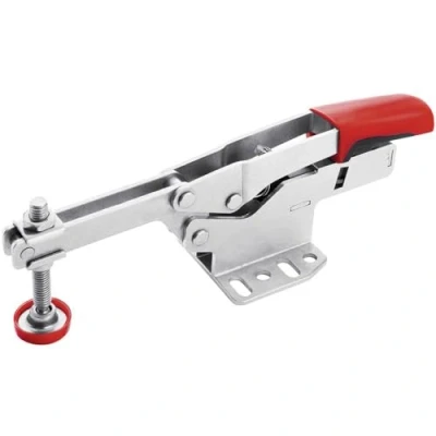 Image of Bessey STC HH70 horizontal toggle clamp, Clamping range:65 mm, Grey/Red