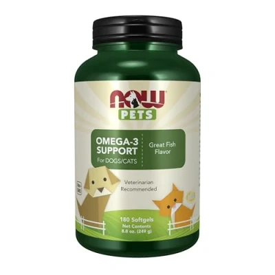 Image of Pet Omega 3 Support Supplement 180 Chewable Tablets