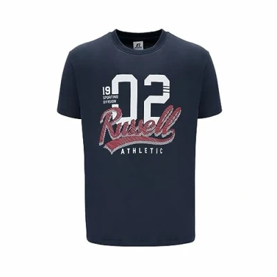 Image of RUSSELL ATHLETIC A30101 OB 155 02RA S/S Crewneck TEE Shirt T Men&#039;s Ombre Blue Size XXL