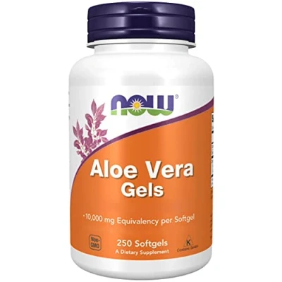 Image of Now Foods, Aloe Vera Gels, Highly Concentrated, 250 Softgels, Lab Tested, Gluten Free, Soy Free