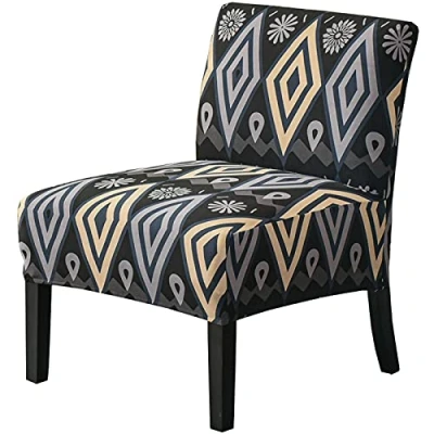 Image of JHLD Stretch Armless Chair Slipcovers, Accent Covers Printed Furniture Protector Soft Spandex Slipcovers Machine Washable For Living Room A set of 1