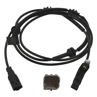 Image of 4545C0, 4545G7 ABS Sensor FEBI BILSTEIN 36947 Rear Axle Left, Right with screw 1800mm black PEUGEOT: 407 Saloon, SW