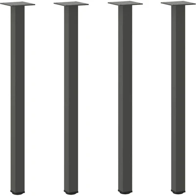 Image of vidaXL Console Table Legs 4 pcs Anthracite 72 74 cm Steel