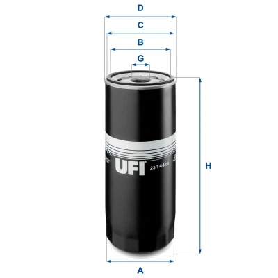 Image of 7701479151 Fuel Filter UFI 24.088.00 Insert 8mm RENAULT: Clio 3, III Grandtour