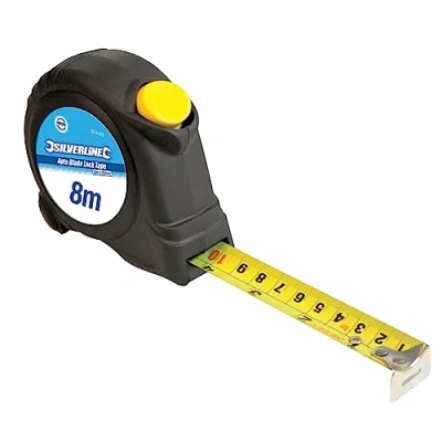 Image of Silverline Auto Blade Lock Tape 8m x 25mm (874125)