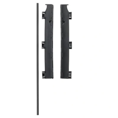 Image of Safetots Flex Metal Multi Panel Range, Wall Mounting Kit, Metal, Black, Kit for Range of Safety Barriers and Room Dividers