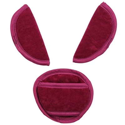 Image of Universal Belts Pads Shoulder Strap and Crotch Fits Most car seat Straps (Fuchsia)