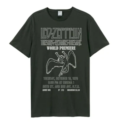 Image of Amplified Unisex Adult The Song Remains Same Led Zeppelin T Shirt (XXL) (Charcoal)