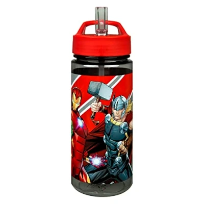 Image of Scooli Avengers AERO Water Bottle Lightweight Leak Proof with Fold Out Spout 500 ml