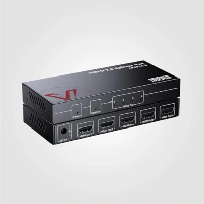Image of AV Access 1 in 4 Out UHD 4K@60Hz 1080p@120Hz HDMI 2.0 Splitter with Auto Downscaling,18Gbps Zero Latency, 1x4 4K HDR10 &amp; 3D, HD Lossless Audio, HDCP 2.2, EDID Management
