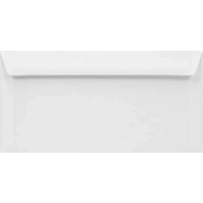 Image of Netuno 100x Long Elegant White envelopes DIN DL 110x220mm 4.33x8.66 inches 100g Lessebo Smooth Peel&amp;Seal Square Flap no Window for Invitations Greeting Cards RSVP’s invoices brochures leaflets