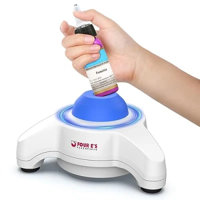 Image of Four E&#039;s Scientific Mini Vortex Mixer with Touch Mode Paint Shaker Fixed 5600RPM 50ml Φ6mm Orbit Vibration for Laboratory Test Tub Acrylic Paints