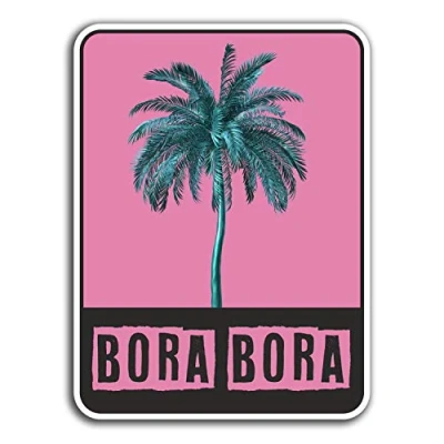 Image of 2 x 10cm Bora Holiday Vinyl Stickers Travel Sticker Laptop Luggage #32156 (10cm Tall)