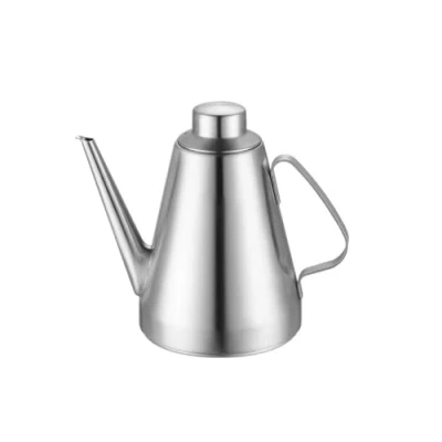 Image of Housoutil Stainless Steel Olive Oil Dispenser Bottle for Vinegar Soy Sauce, Leakproof Pot Drizzler Can Kitchen Container (500ML)