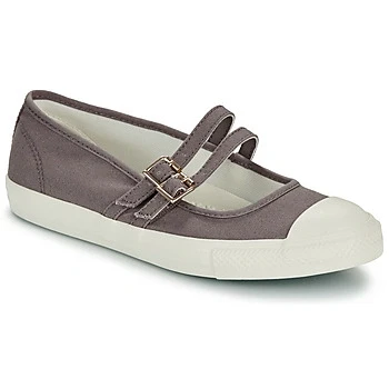 Image of Converse Chuck Taylor ALL STAR Dainty MARY JANE Ankle strap ballet pumps, Women&#039;s, Size: 3, Pure pumice/egret/black Textile