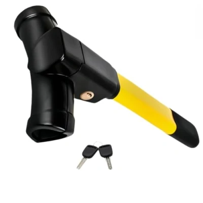 Image of Steering Wheel Lock, Universal Security Anti Theft Retractable Heavy Duty Car T Bar Immobiliser to Deter Thieves and Secure Your Vehicle