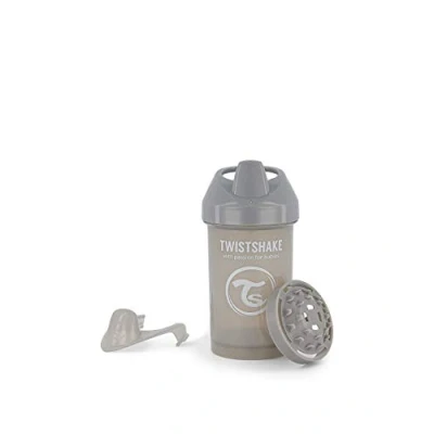 Image of Twistshake Crawler Cup, Learning Cup Sippy for Baby, BPA Free, 300ml, 8+ Months, Pastel Grey