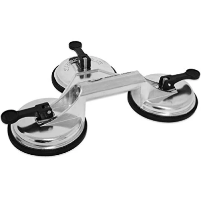 Image of Xpert Glass Suction Plates Triple Vacuum Sucker Pads Dent Pullers / Lifters