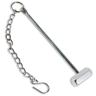 Image of Fastcar Emergency Glass Breaking Hammer Silver, 0.45kg, Flat Head, Chain Included