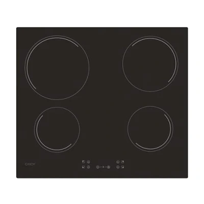 Image of Candy CH64CCB 60cm Ceramic Hob, Touch control, 4 Zones, Child Lock, Black Glass