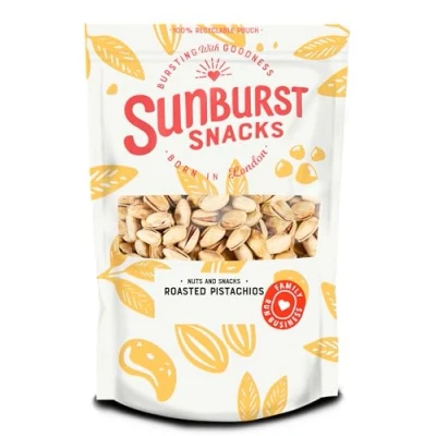 Image of Sunburst Pistachio Nuts Jumbo, Dry Roasted and Salted, Non GMO (No Oil) 1kg
