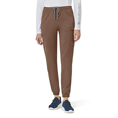 Image of Carhartt Women&#039;s Cargo Jogger Scrub Pant Medical, Nutmeg, Large