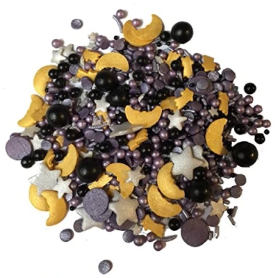 Image of Sprinkletti Halloween Wizard 100g Cake Topper Sprinkles Edible Decorations Spooky Mix For Halloween, Harry Potter &amp; Autumn Themed Cakes Bakes