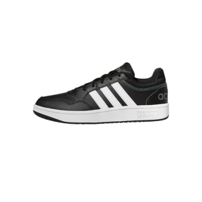 Image of adidas Men&#039;s Hoops 3.0 Low Classic Vintage Shoes, Core Black/Cloud White/Grey Six, 10 UK