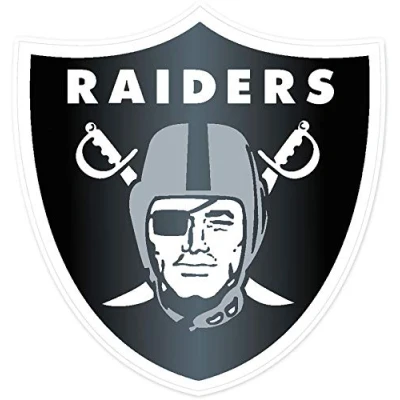 Image of Raiders Retro Reflective Motorcycle Helmet Stickers