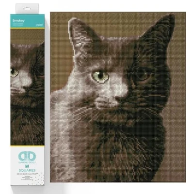 Image of DIAMOND DOTZ Squares DQ8 Intermediate Kit, Smokey, 30 x 37.5cm