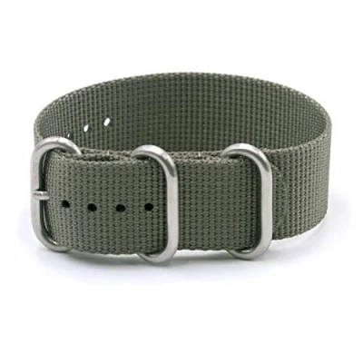 Image of Vario Military Dive Ballistic Nylon Ash Grey Premium Replacement Watch Band (22mm)