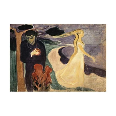 Image of Wee Blue Coo Edvard Munch Separation Painting Wall Art Print