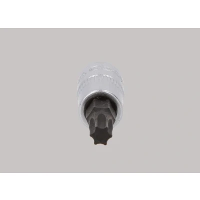Image of 900TX30 Socket KS TOOLS 911.1446 DIN 3120, ISO 1174 T30 Chrome Vanadium Steel Torx Knurled
