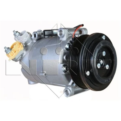 Image of 1785763, 1860527, 1860528, 2166683, DV6119D629DA AC compressor NRF 32851 VS16 12V PAG 46 with oil, seal ring EASY FIT FORD: KUGA 2