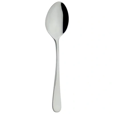 Image of Grunwerg Venus Dessert Spoons, 18/0 Stainless Steel, Mirror Finish, Fiddle Pattern Stylish Everyday Cutlery (Pack of 12)
