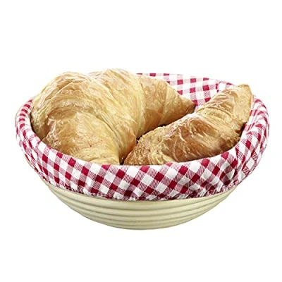 Image of Westmark Proofing Basket Cover for Round Baskets Diameter 17.5 cm Cotton Checked 3213226K