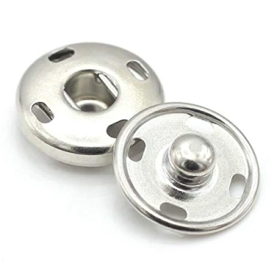 Image of 30 Sets Metal Snap Buttons Brass Sew On Fasteners (15mm)