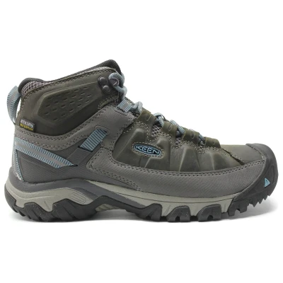 Image of Keen Targhee III MID WP Hiking shoes, Women&#039;s, Size: 4, Magnet/atlantic blue Leather and textile