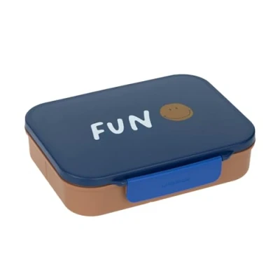 Image of LÄSSIG 12100154004 Bento Lunch Box, Polypropylene, darkblue
