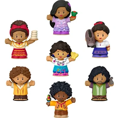 Image of Fisher Price Little People Toddler Toys Disney Encanto Figure Set, 7 Characters for Preschool Kids Ages 18+ Months