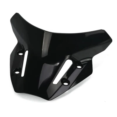 Image of For MT 09 MT09 SP FZ 2021 2022 2023 Motorcycle Front Windshield Windscreen Windproof Air Wind Screen Deflector Windscreen(Black)