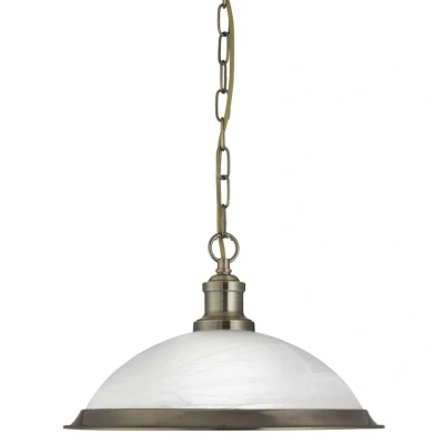 Image of Searchlight Glass Bistro hanging light in shimmering gold