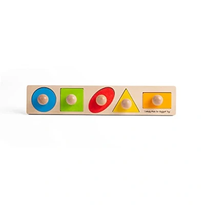 Image of Bigjigs Toys, Wooden Shape Sorter Puzzle, Sorter, Baby Sorters for 1 2 3 Year Olds, Montessori Toys