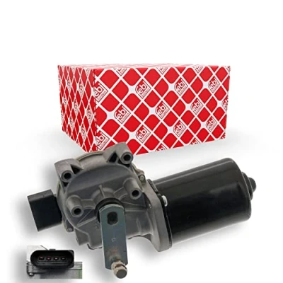 Image of 7E0955119, 7E1955113, 7E1955113A, 7E1955113B, 7E1955113D Wiper Motor FEBI BILSTEIN 48671 12V Front for left hand drive vehicles