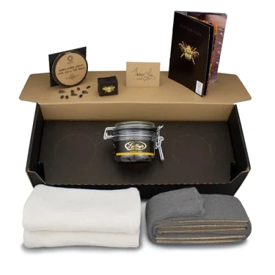Image of Gilboys Premium Beeswax Polishing Kit for Antique Furniture (&#039;Antique Gold&#039;) Specially formulated by Our own Craftsmen