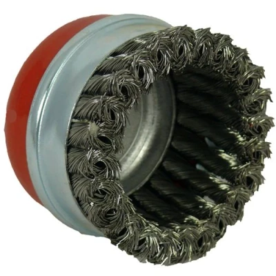 Image of Abracs ABWB12014T Wire Brush Twist Knot Cup 120mm Diameter x M14 0.5 Gauge Maximum RPM of 6,500