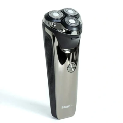 Image of Bauer 38759 Men&#039;s Wet and Dry Rotary Shaver/Floating Triple Blades Detachable Head/Cordless Function USB Rechargeable