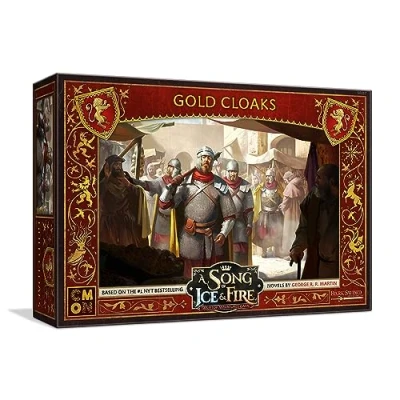 Image of CMON A Song of Ice and Fire Tabletop Miniatures Game Gold Cloaks Unit Box Add Unparalleled Strength to Your Forces! Strategy Game, Ages 14+, 2+ Players, 45 60 Minute Playtime, Made