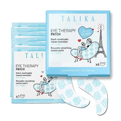 Image of Talika Eye Therapy Patch Refill Instant Smoothing Masks for Dark Circles and Puffy Eyes Reusable Under Patches Immediate Effect 6 Pairs of